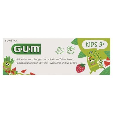 Sunstar GUM Kinderzahnpasta fér Kinder im Alter von 2 bis 6 Jahren, 3000 ppm, 50 ml