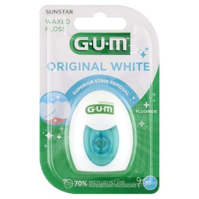 Sunstar GUM, Original White, Nici dentystyczne 30m 2040, 1 sztuka