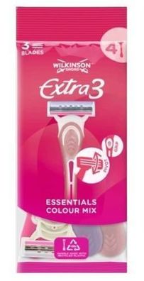 Wilkinson Sword Extra3 Beauty Einwegrasierer - 4 + 2 Stück