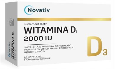 Novativ Vitamin D3 2000 IE, 60 Kapseln - Medicinae