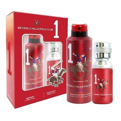 Beverly Hills Polo Club Herren Sport One Eau de Toilette 100 ml + Deodorant 175 ml Se