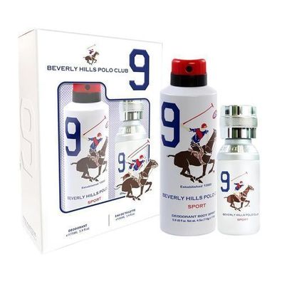 Beverly Hills Polo Club Men Sport Nine Set, 100ml & 175ml