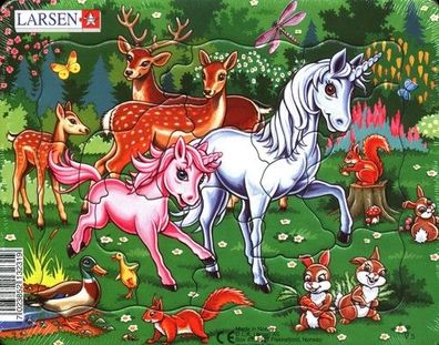 Larsen Puzzle Einhorn-Freunde 11 Teile, 2023