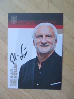 DFB Nationalmannschaft Rudi Völler - handsigniertes Autogramm!!!