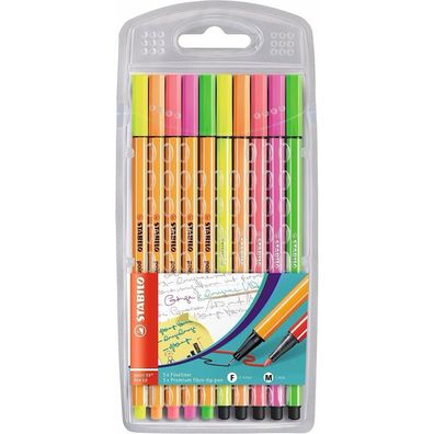 Stabilo-Point 88 Pen 68 neon Mixetui 10er