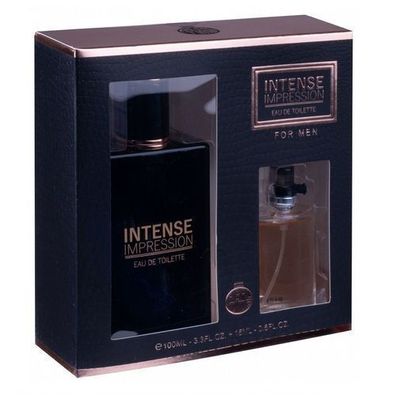 Echtzeit Intense Impression Herren Eau de Toilette Set, 100 ml + 15 ml