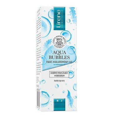 Lirene Aqua Bubbles 4D Intensives Hyaluronsäure Hydratisierungsserum, 30 ml