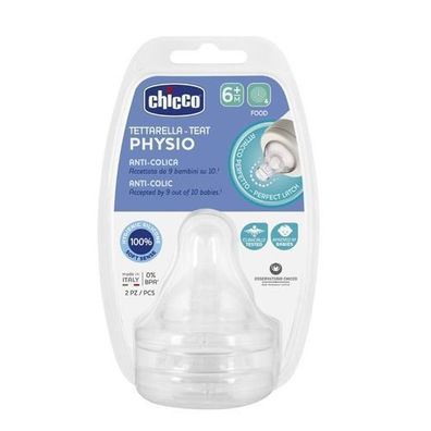 Chicco Physio Anti-Kolik Sauger Brei 6m+ 2 Stück