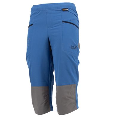 Jack Wolfskin Rascal 3/4 Pants Kinder Outdoor kurze Hose Blau 1605761-1156