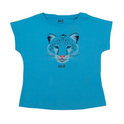 Jack Wolfskin Leopard Tee Girls Kinder T-Shirt Baumwolle Mädchen 1608781-1108