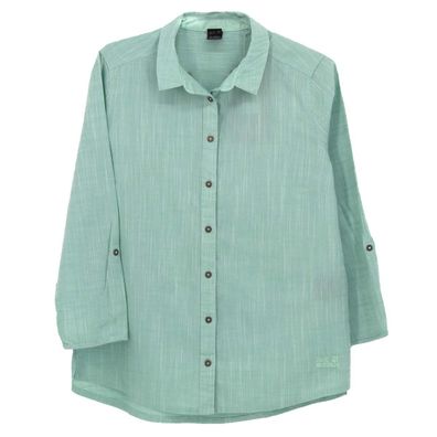 Jack Wolfskin Emerald Lake Shirt Damen Bluse Wanderhemd Baumwolle 1402771-4084