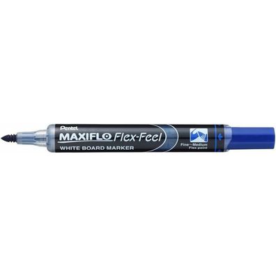 Pentel Maxiflo Flex-Feel Whiteboard-Marker blau 2,0 - 5,0 mm