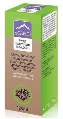 Scandi Islandische Flechte Sirup, 125ml, Hersteller SCANDI