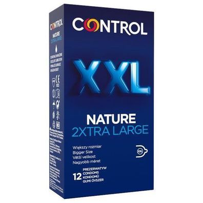 Control Natürliche Kondome 2Xtra Groß - 12er Pack Naturlatex für maximalen Komfort