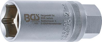 Zündkerzen-Einsatz Sechskant | Antrieb Innenvierkant 12,5 mm (1/2") | SW 21 mm BGS
