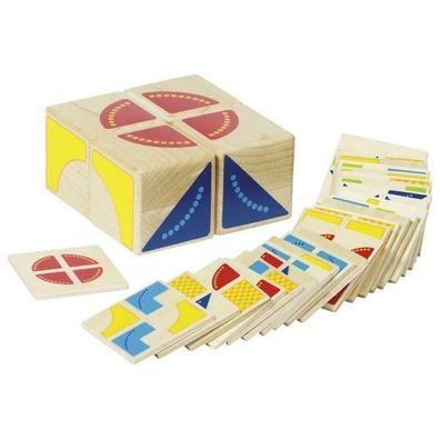 Kubus Legespiel Holz Kinder Spiel Lernspiel Spielzeug Farben