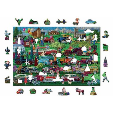 WOODEN CITY Holzpuzzle Veteranen 2in1, 505 Teile ECO