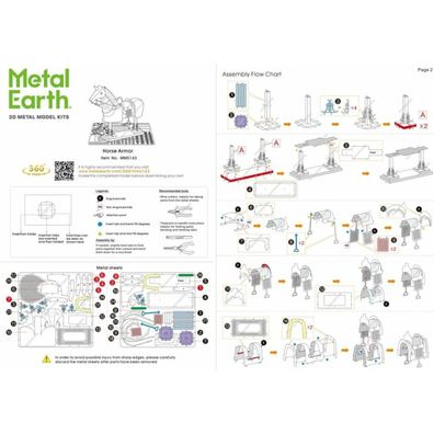 METAL EARTH 3D-Puzzle Pferderüstung