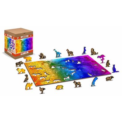 WOODEN CITY Holzpuzzle Vogelparadies 2in1, 300 Teile ECO