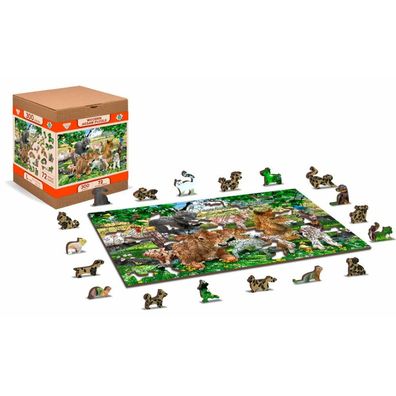 WOODEN CITY Holzpuzzle Kinderzimmer auf dem Bauernhof 2in1, 300 Teile ECO