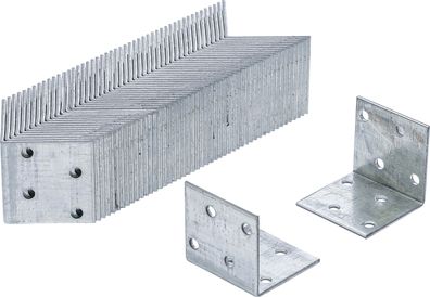 Winkelverbinder | 40 x 40 x 40 x 2 mm | Spar-Pack | 50 Stück BGS