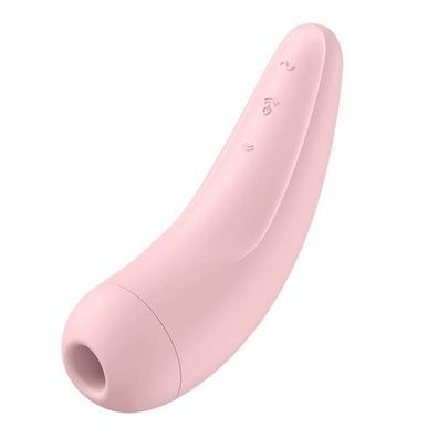 Satisfyer Curvy 2+ Berührungsloser Saug-Vibrator, Pink, App-kompatibel, Wasserdicht