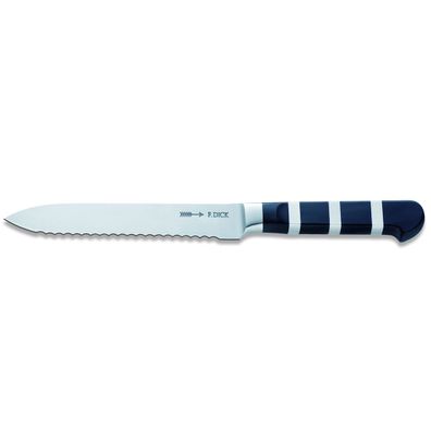 Dick kleines schmales Allzweckmesser 13 cm mit Wellenschliff