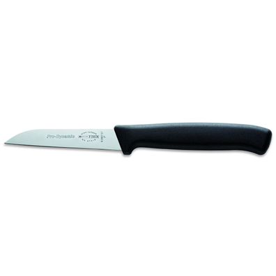 Dick Allzweckmesser 7 cm schwarz - kleines Gemüsemesser mit gerader Klinge