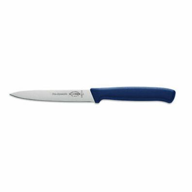 Dick kleines Allzweckmesser 8 cm gerade Klinge blauer Griff