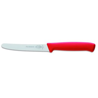 Dick Tomatenmesser Brötchenmesser FrühstücksmesserWellenschliff 11 cm rot