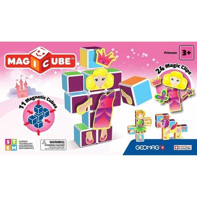 GEOMAG Magnetische Würfel Magicube Prinzessinnen