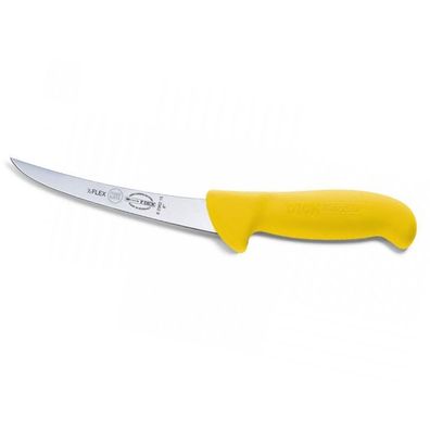 Dick Ausbeinmesser 15 cm gelb - Fleischermesser geschweifte halbflexible Klinge