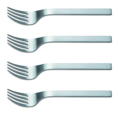 Dick 4-tlg. Steakgabel Set je 9 cm Klinge hochlegierter Stahl Ajax Pure Metall