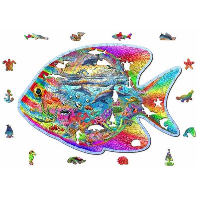 WOODEN CITY Holzpuzzle Magic Fish 250 Teile ECO