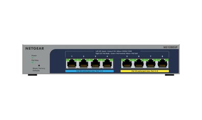 Plus MS108EUP - Switch - managed - 4 x 100/1000/2.5G (PoE+ + )