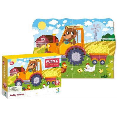 DODO Puzzle Transport: Bauer Teddy 30 Teile