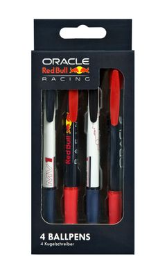 Red Bull Ballpoint Pen Set – 4 Stifte in der Max Verstappen Edition