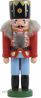 Nussknacker König dunkelrot Höhe 13cm NEU Weihnachten Seiffen Nutcracker Nüsse Er