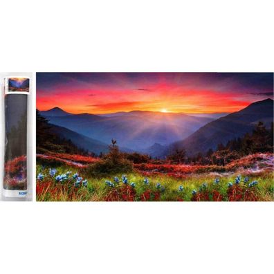 Norimpex Diamond Gemälde Sonnenuntergang in den Bergen 80x40cm