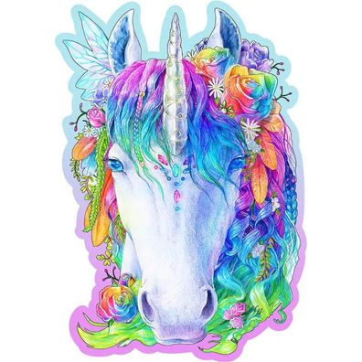 WOODEN CITY Holzpuzzle Stylish Unicorn 150 Teile