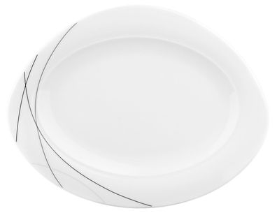 Seltmann Weiden Servierplatte oval 30,5x24 cm Trio Highline 001.692279