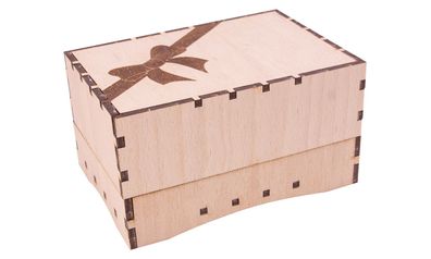 Basteltruhe - Geschenkbox Schleife