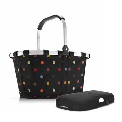 reisenthel Set aus Carrybag BK + Cover BP BKBP, dots + black, Unisex