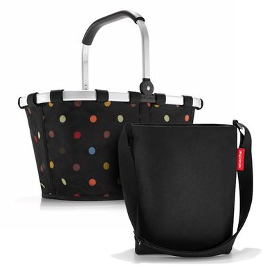 reisenthel Set aus Carrybag und Shoulderbag BKHY, dots + black, Unisex