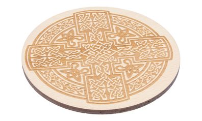 Getränke-Untersetzer natur keltischer Knoten 4er Set