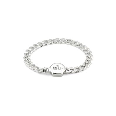 Gucci – YBA779173001 – Markenarmband aus Sterlingsilber mit Gucci-Markenanhänger