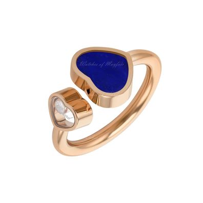 Chopard – Happy Hearts Lapislazuli-Ring aus Roségold 829482-5510