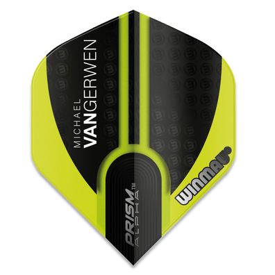 Dart-Fly Winmau MvG PRISM ALPHA 6915-144 grün-schwarz