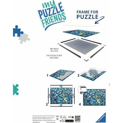 Puzzle-Rahmen (schwarz, 500 Teile)