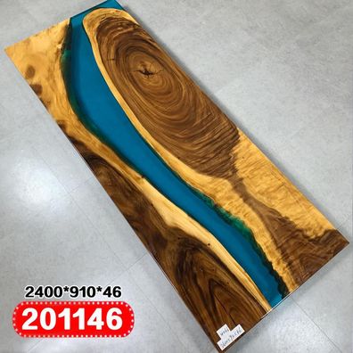 Echtes Holz Wasserfall Tisch Epoxid Harz Esstisch Epoxy Tische Massive Möbel Neu